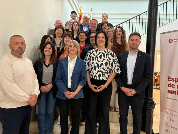 Foto de grupo de la reunión en la Anoia este miércoles.