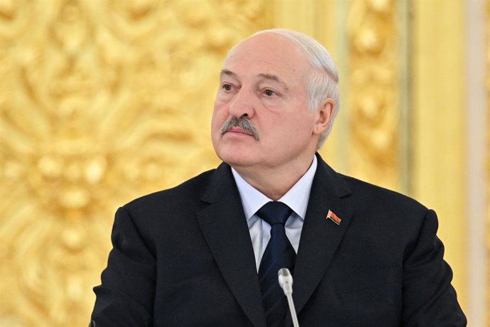 Archivo - RUSSIA, MOSCOW - FEBRUARY 26, 2026: Alexander Lukashenko, President of Belarus, attends a meeting of the Supreme State Council of the Union State of Russia and Belarus at the Moscow Kremlin