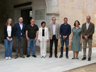 Representantes de CC.OO. De Catalunya, la Confederació de CC.OO. Y la Universitat de Girona (UdG)