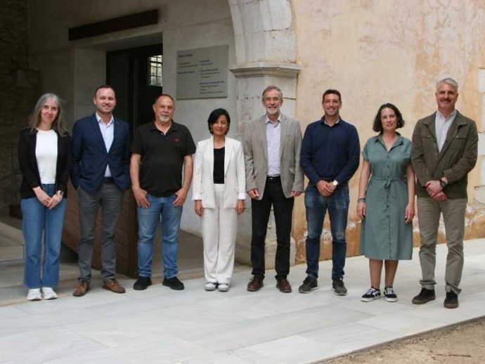 Representantes de CC.OO. De Catalunya, la Confederació de CC.OO. Y la Universitat de Girona (UdG)