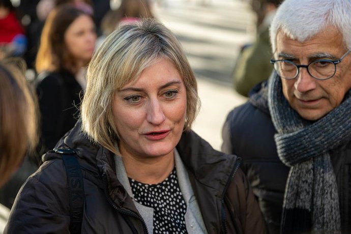 Archivo - La vicepresidenta del Parlament, Alba Vergés, a su llegada a su citación, en la Ciudad de la Justicia, a 12 de enero de 2024