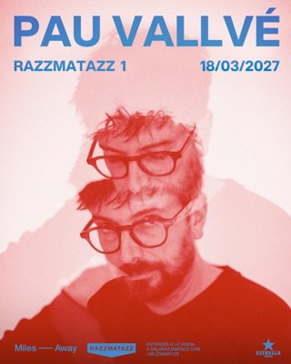 Cartell del concert de Pau Vallvé