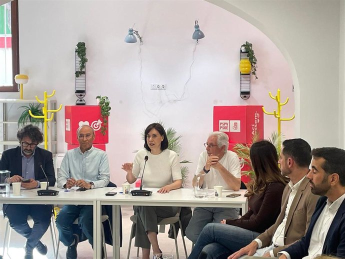La secretaria general del PSPV y ministra de Ciencia, Innovación y Universidades, Diana Morant, preside la comisión ejecutiva nacional (CEN) del PSPV