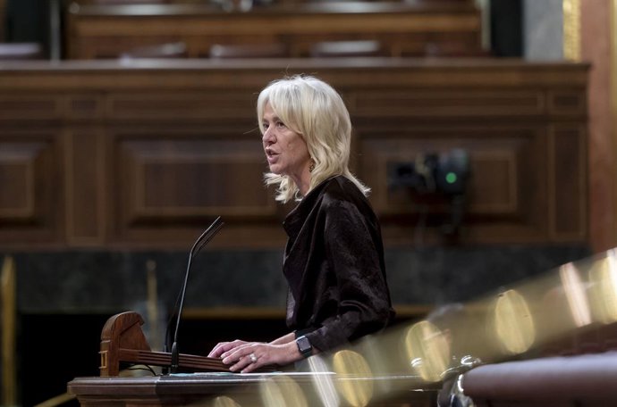 Archivo - La diputada de Junts Marta Madrenas