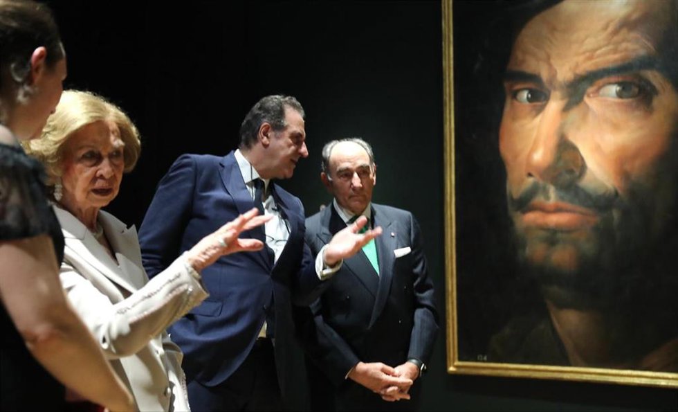 La Reina Sofía visita la exposición "Zurbarán", en la National Gallery de Londres, a 29 de abril de 2026.