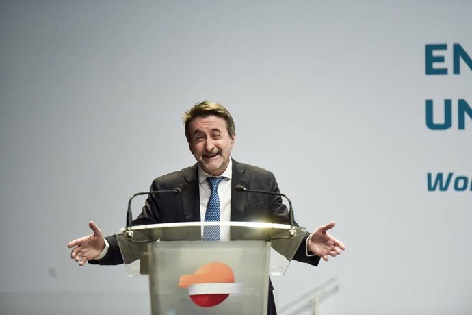 Archivo - El CEO de Repsol, Josu Jon Imaz, interviene durante el World Energy Outlook, en el Campus Repsol de Madrid, a 21 de marzo de 2024, en Madrid (España). Durante la jornada, se han presentado las implicaciones y conclusiones derivadas de los difere