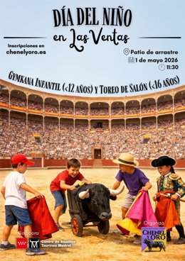 Cartel del Día del Niño en Las Ventas