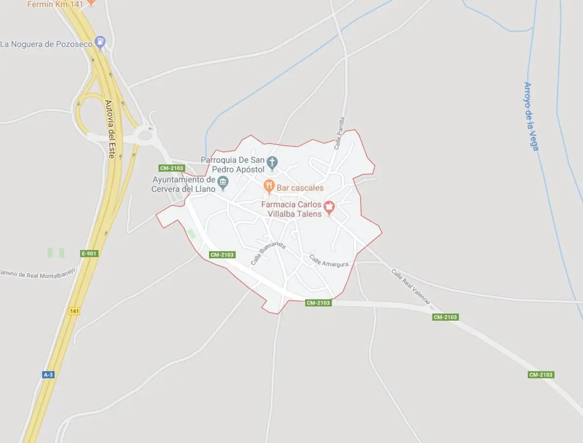 Accidente en la A-3 a la altura de Cervera del Llano