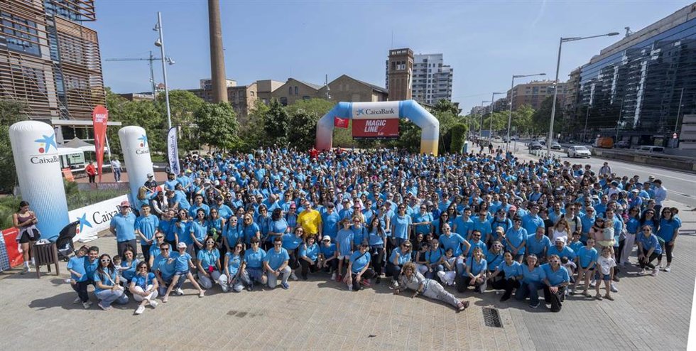 Salida de los empleados de la Dirección Territorial Barcelona en la Magic Line.