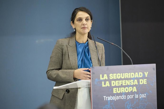 Archivo - La secretaria de Organización del PSOE de Madrid, Pilar Sánchez Acera, interviene durante una jornada sobre ‘La seguridad y la Defensa en Europa, en el Círculo de Bellas Artes, a 25 de octubre de 2025, en Madrid (España). La jornada se titula 'L
