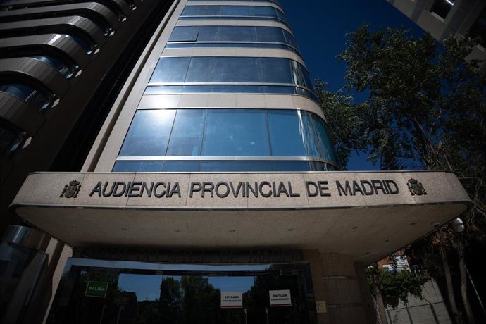Archivo - Fachada de la sede de la Audiencia Provincial de Madrid