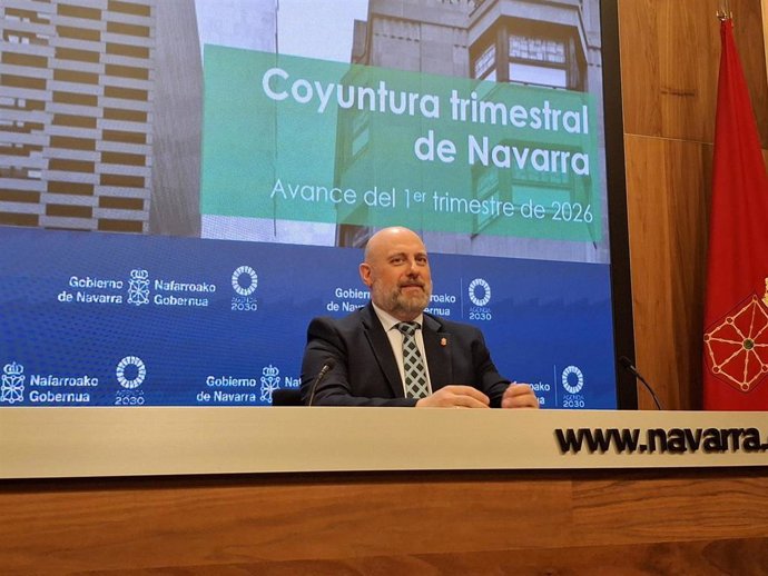 El consejero de Economía y Hacienda del Gobierno de Navarra, José Luis Arasti.