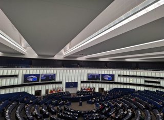 Pleno del Parlamento Europeo en Estrasburgo.