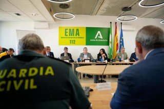 Reunión del Comité Asesor del Plan Romero en El Rocío (Almonte, Huelva).