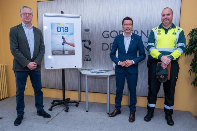 El delegado del Gobierno, Pedro Casares, destaca el nuevo teléfono 018 de atención a víctimas de accidentes de tráfico como un "servicio clave"