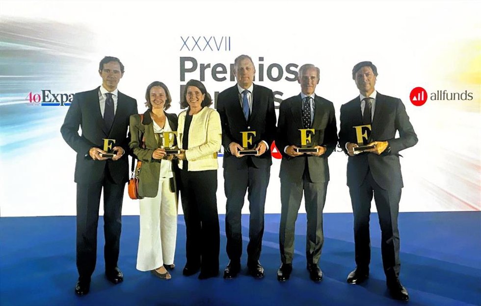 Equipo de Mutuactivos en la última edición de los Premios Expansión-Allfunds 2025.