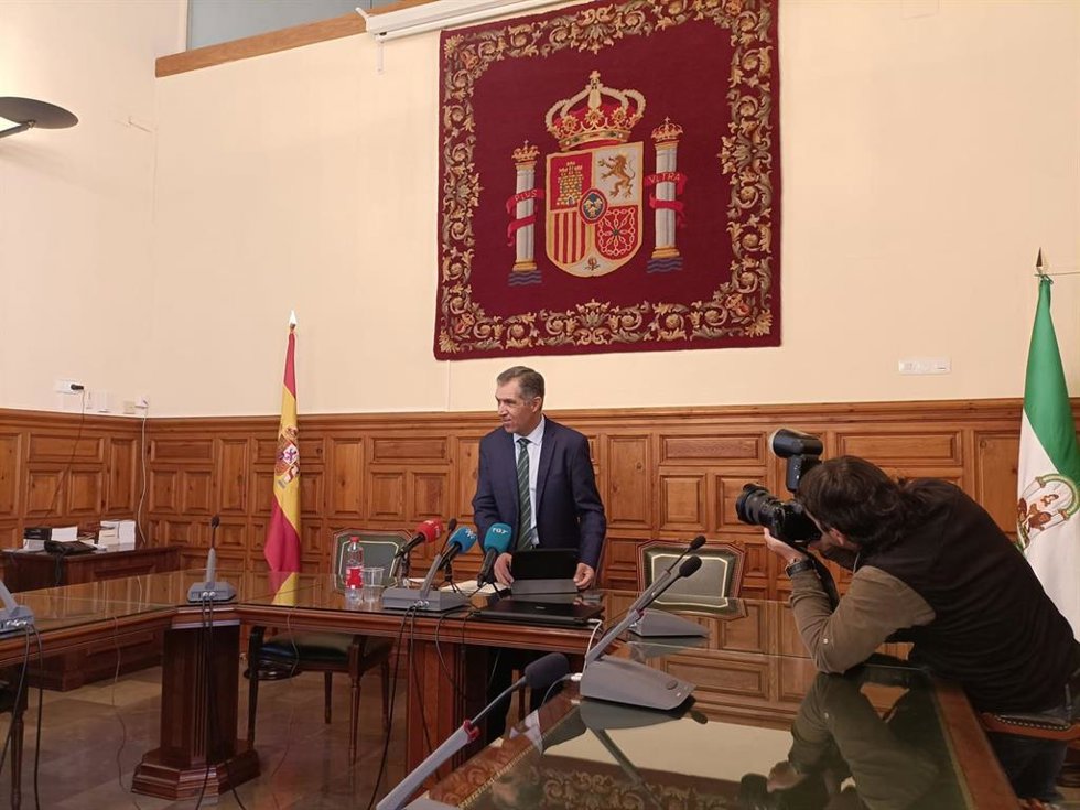 El presidente del TSJA, Lorenzo del Río, presenta la memoria anual correspondiente a 2025.