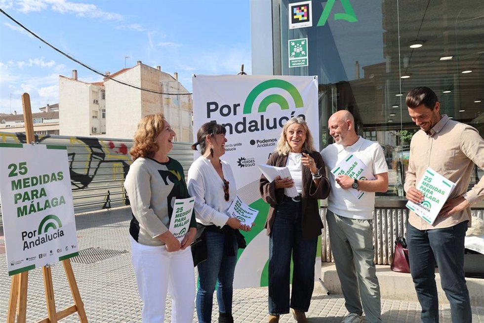 Candidatos de Por Andalucía en la provincia de Málaga.