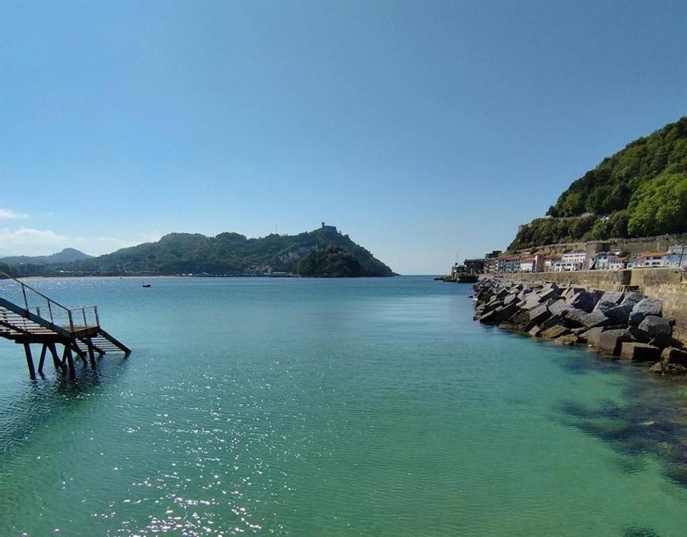Vista desde el Náutico de San Sebastián.