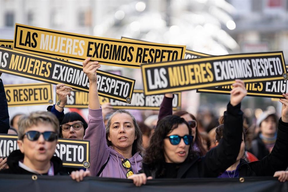 Archivo - Imagen de archivo de una manifestación