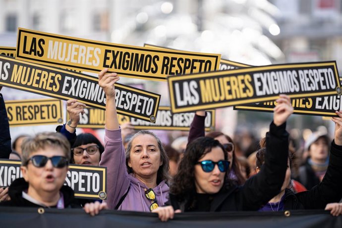 Archivo -  Imatge d'arxiu d'una manifestació