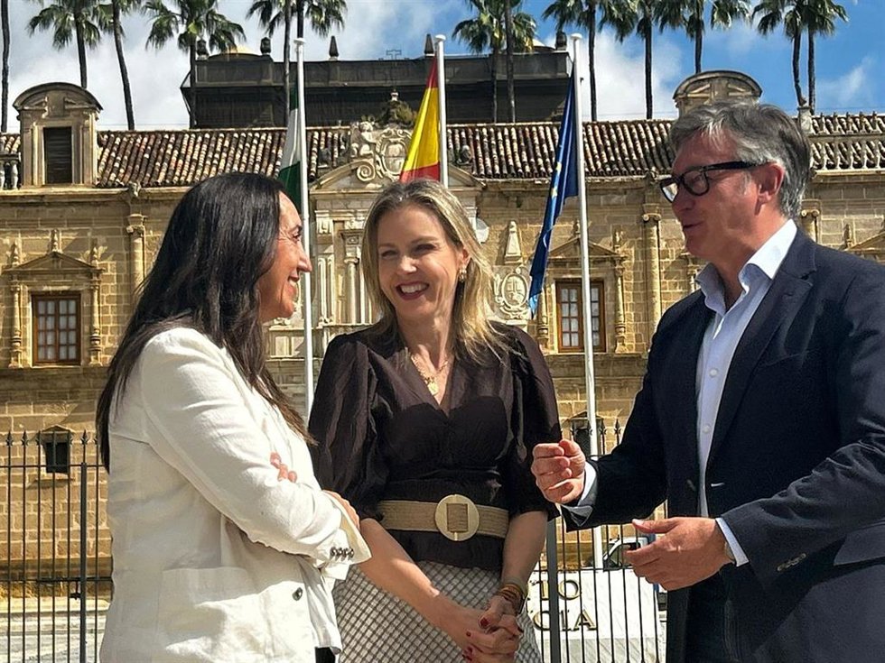 La candidata al Parlamento de Andalucía por Vox Sevilla, Cristina Peláez.