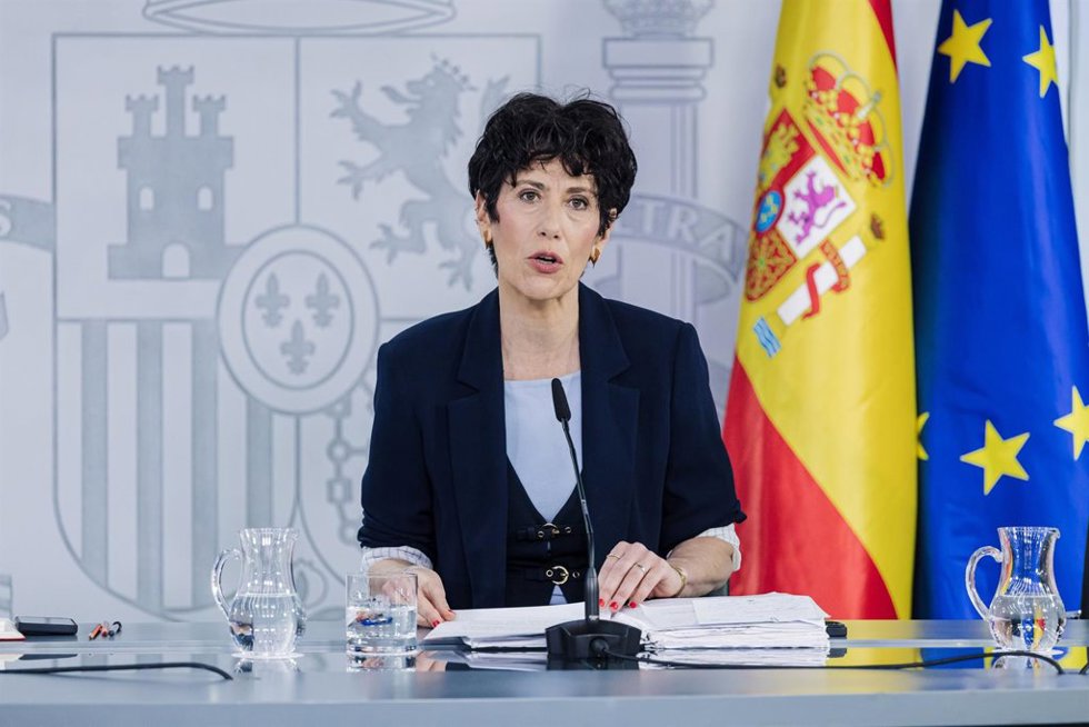 La ministra de Seguridad Social, Elma Saiz.