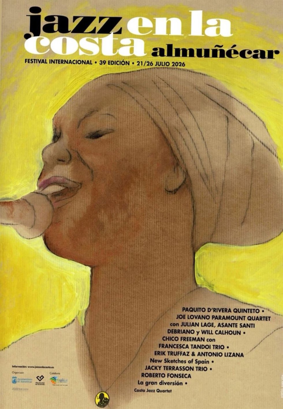 Cartel del 39 Festivall Jazz en la Costa.