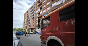 Dos heridos en un accidente de tráfico con vuelco de un turismo en Pino y Amorena de Logroño