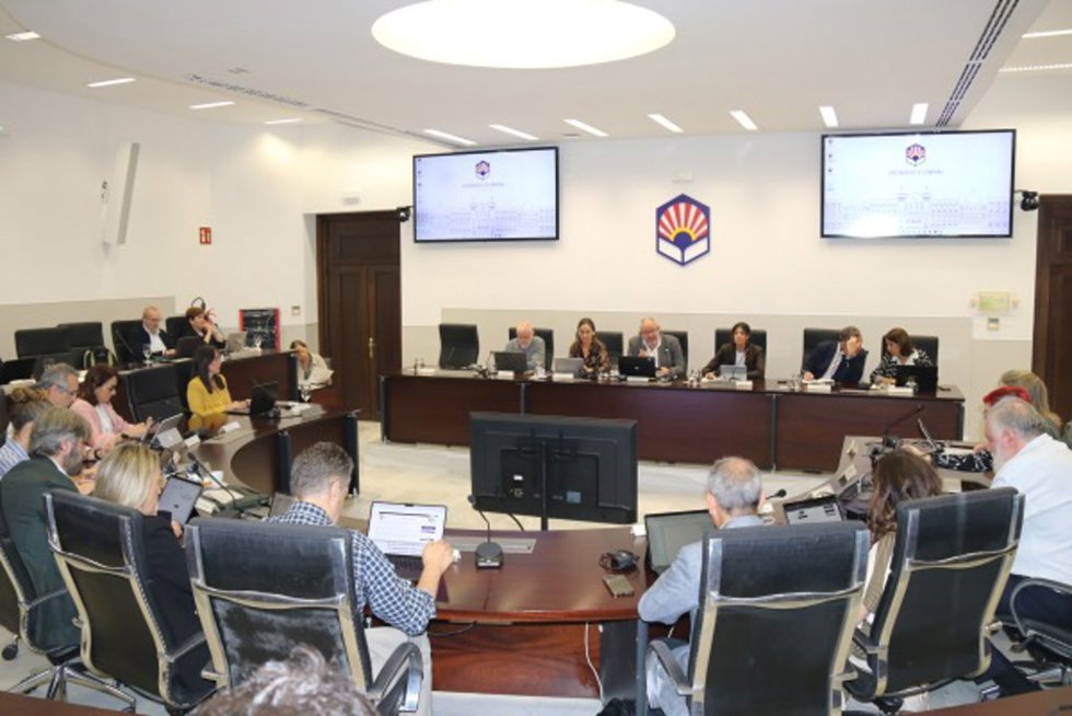 Sesión ordinaria de consejo de gobierno de la UCO.