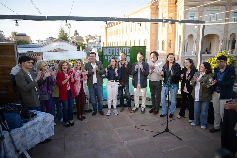 Acto del PSOE de inicio de la campaña electoral en Huelva.