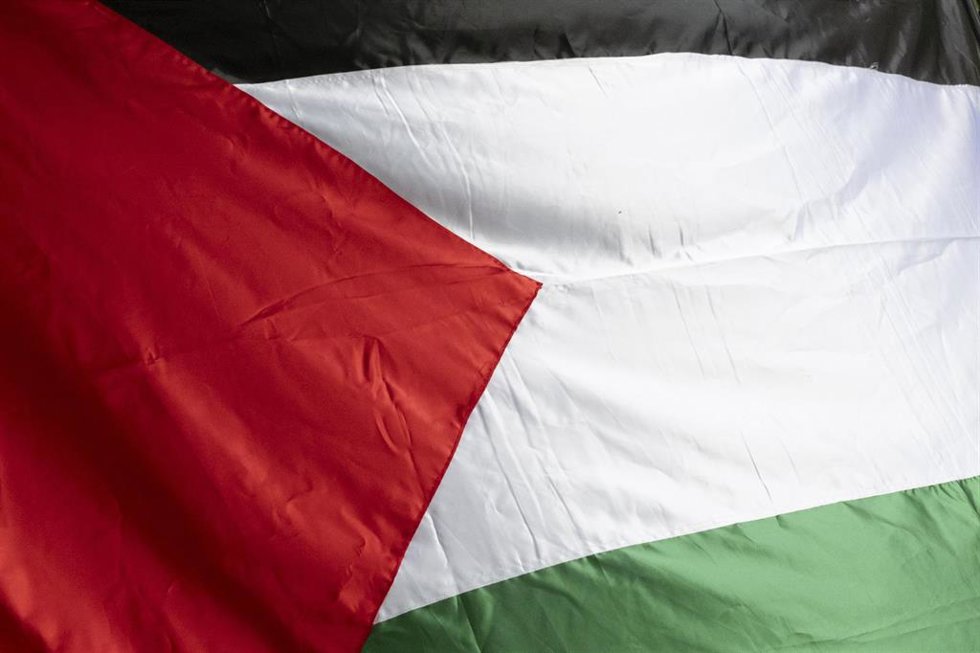 Una bandera palestina