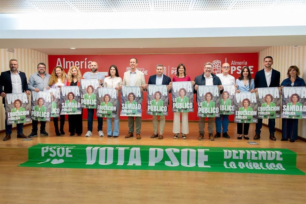 Inicio de la campaña de las elecciones andaluzas del PSOE de Almería.