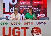 Foto: CCOO y UGT Madrid salen este 1 de mayo para exigir "salarios y viviendas dignas" y en defensa del derecho a la paz