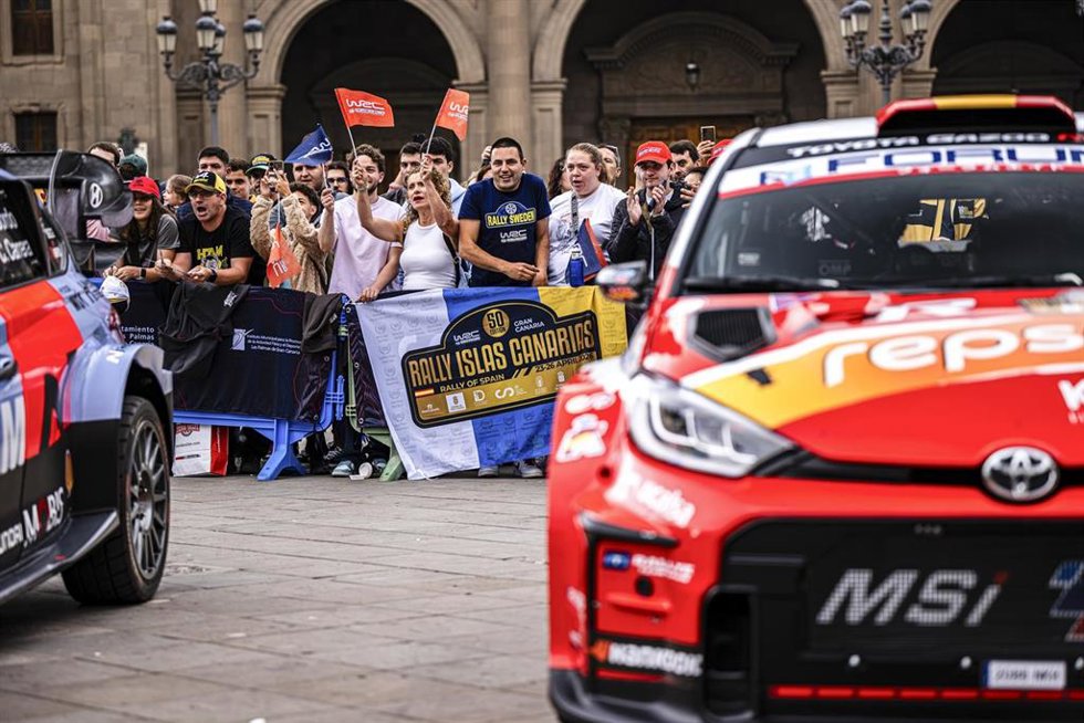 Aficionados en el Rally de las Islas Canarias 2026.