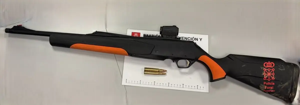 Arma incautada. - POLICÍA FORAL