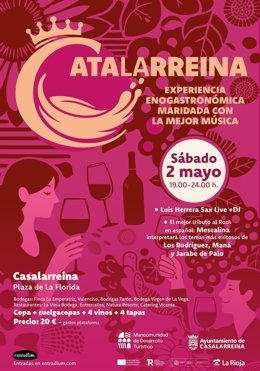 Casalarreina acogerá el 2 de mayo 'Catalarreina', una experiencia enogastronómica con vino, tapas y música en directo