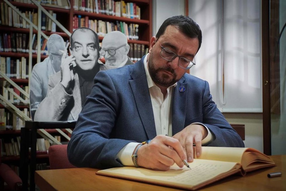 El presidente del Principado, Adrián Barbón, en su reciente visita a México