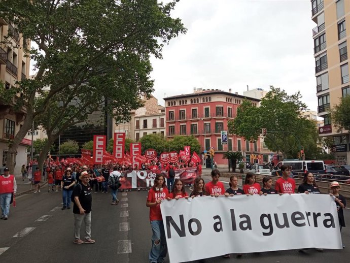 Manifestación del Día del Trabajo de 2026 en Palma.