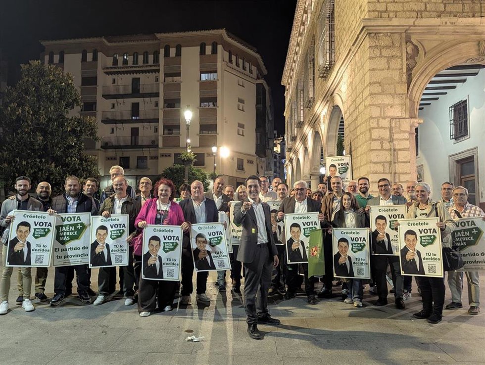 Inicio de campaña de Jaén Merece Más para las elecciones andaluzas.