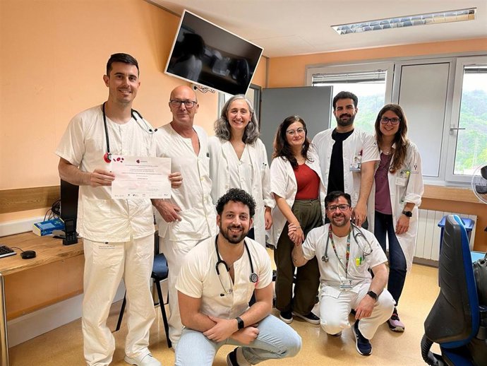 Miembros de la Unidad de Enfermedad Tromboembólica del Hospital Valle del Nalón