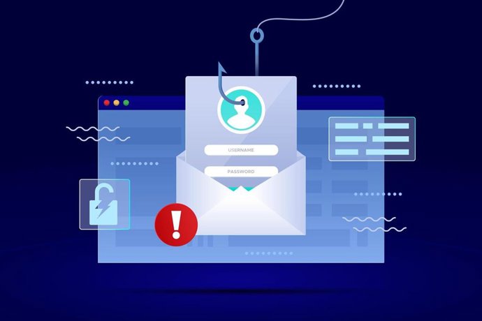 Phishing a través del correo electrónico.