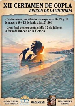 Cartel de la XII edición del Certamen de Copla Rincón de la Victoria