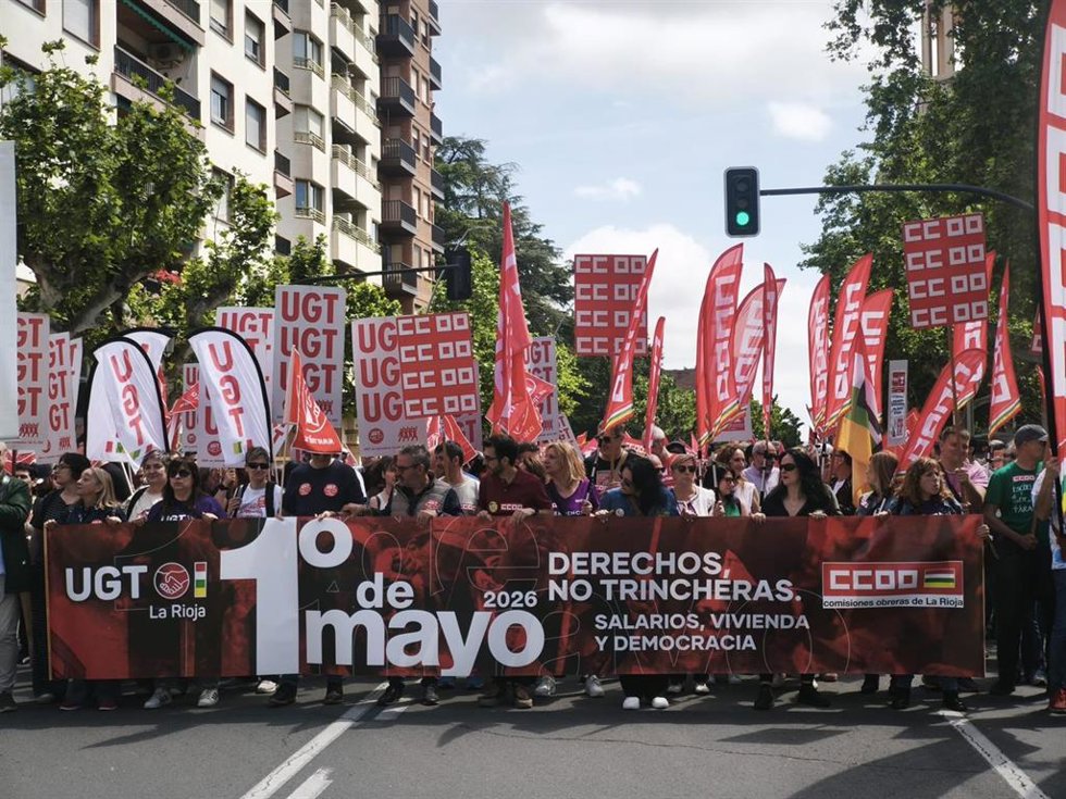 Manifestación del 1 de Mayo 2026 en Logroño