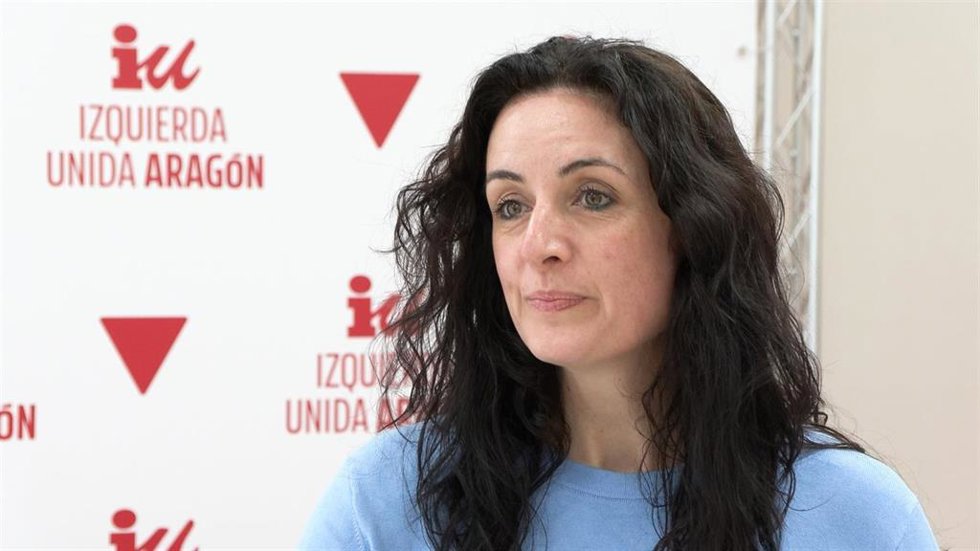 Archivo - La coordinadora general de IU Aragón, Marta Abengochea.