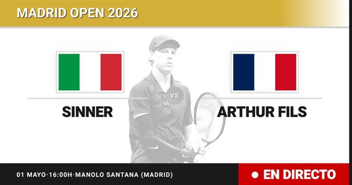 Jannik Sinner - Arthur Fils: resumen y estadísticas del partido de Semifinal de Madrid Open