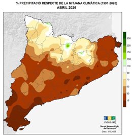 Abril de 2026, el mes más cálido en la mayor parte de Catalunya en más de 20 años, según Meteocat