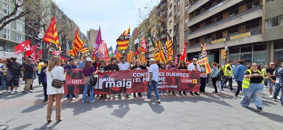 Manifestación por el 1 de Mayo en Tarragona