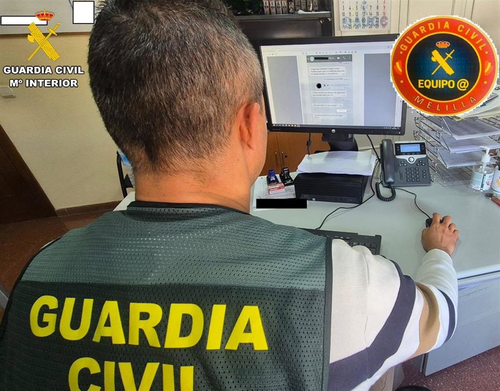 Imagen de un agente de la Guardia Civil de Melilla.