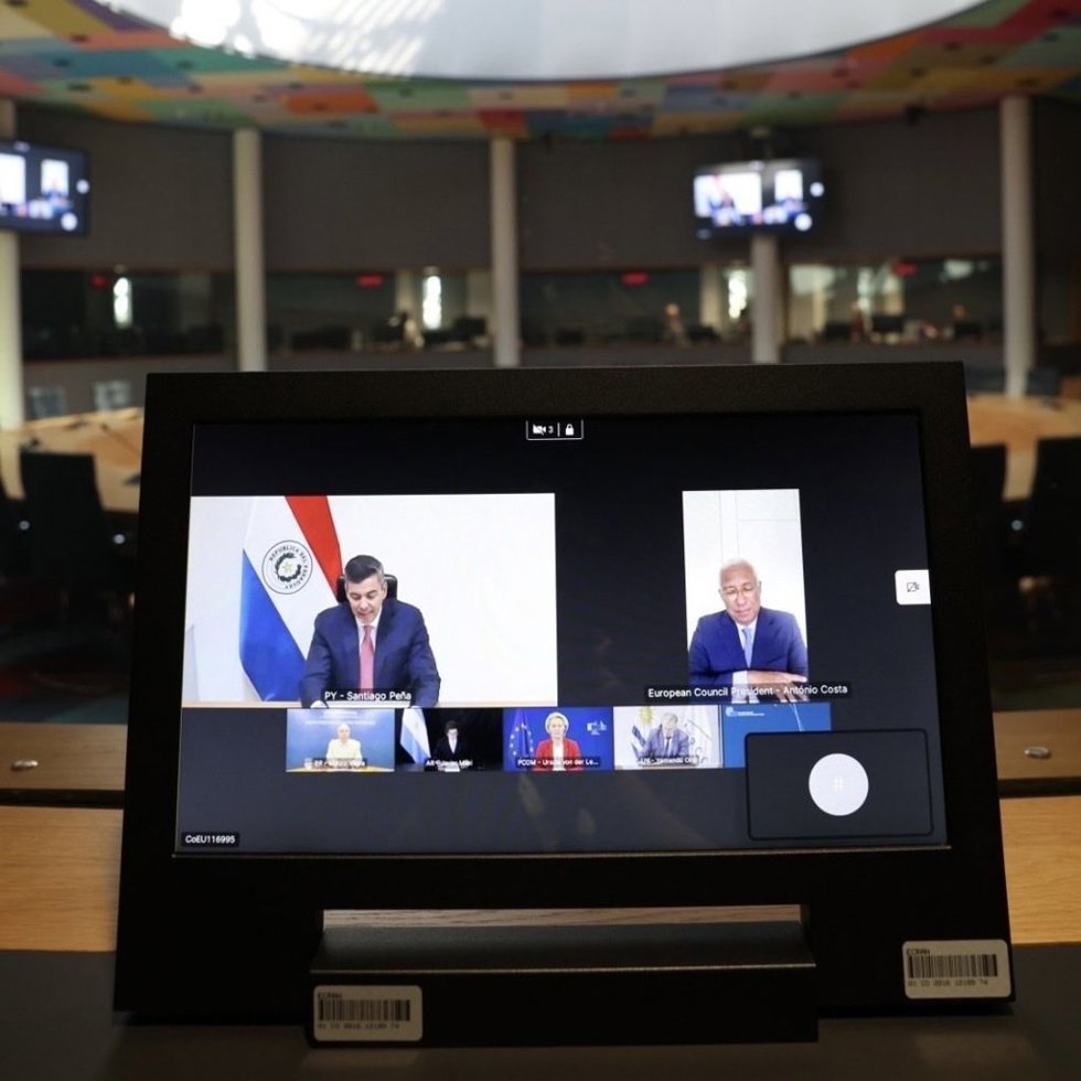Líderes de la UE y del Mercosur celebran en videollamada el acuerdo bilateral